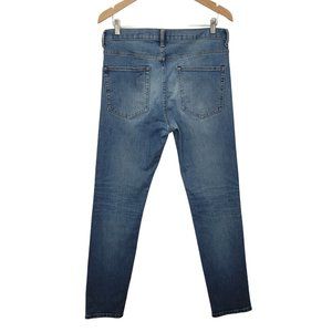 Everlane Jeans Men's 33Wx32L Straight Fit Mid Rise Light Wash Denim Cotton